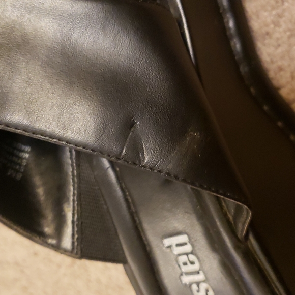 Unlisted Black Platform Slip On Heel Sz 8 - Picture 8 of 11